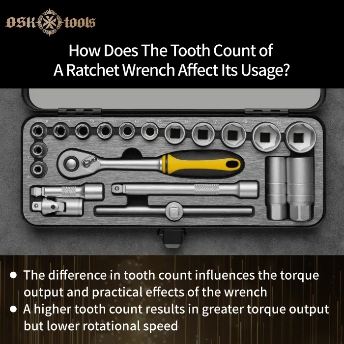 What is the differences in tooth count for ratcheting wrench？3Q&A